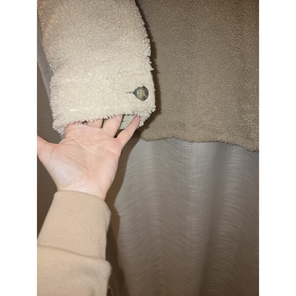 Koolaburra by UGG Sherpa Fleece Jacket Women’s XL Beige Teddy Shacket Coat - Picture 4 of 8
